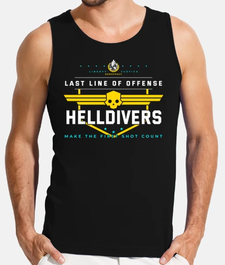 T-shirt helldivers - last line of offense helldivers 2