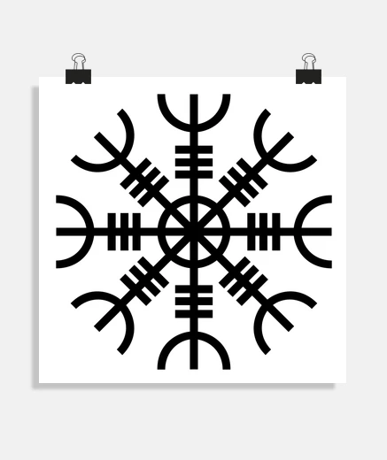 Poster Helm of Awe - Aegishjalmur Viking