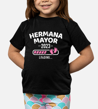 Hermana mayor 2023 loading kids t-shirt