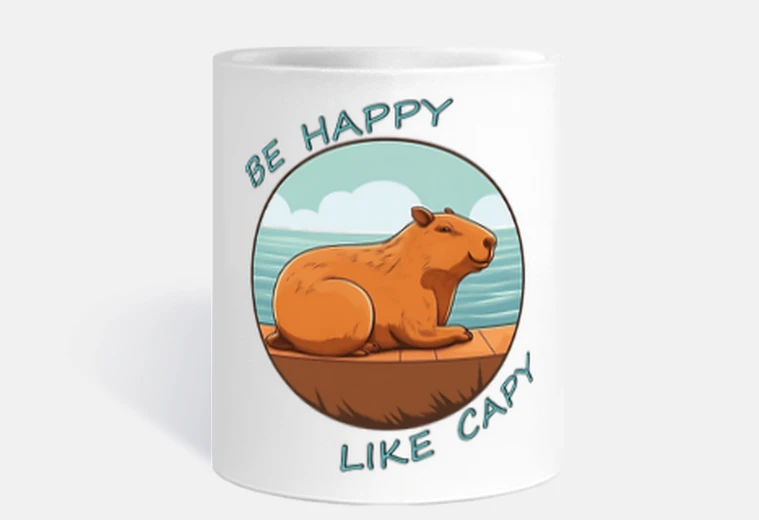 Mug heureux comme un capybara