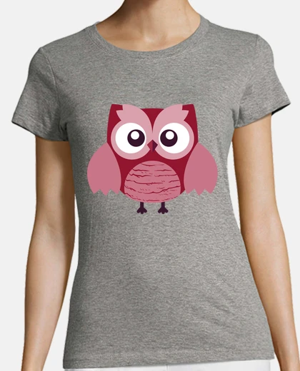 Tee-shirt hibou rose