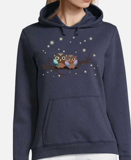 Sweat hiboux amoureux kawaii
