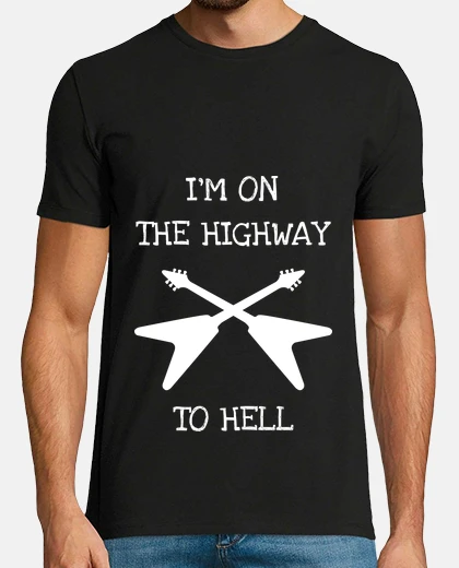 Tee-shirt Highway to hell - AC DC - Metal