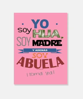Hija, Madre y Abuela (fondo color claro)
