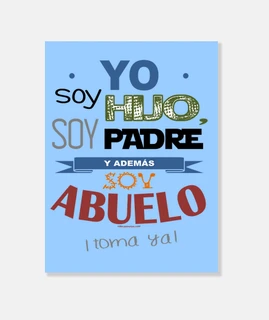 Hijo, Padre y Abuelo (fondo color claro)