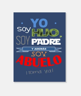 Hijo, Padre y Abuelo (fondo color oscuro)