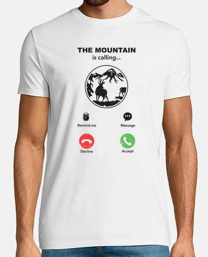 Tee-shirt Hiker Gift The Mountain Is Calling