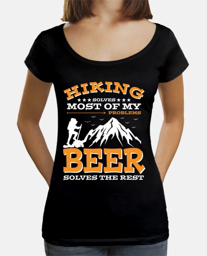 T-shirt Hiking and Beer Hiker Funny Sayings