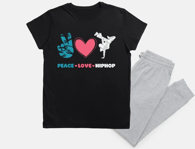 Pyjama hip hop hip-hop hiphop peace love night sleep