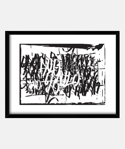 Quadro hip hop lettering 1