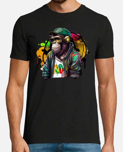 Playera hip hop monkey