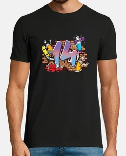 hiphop danseur graffiti artiste typographie 14e anniversaire hip hop urbain murale street art