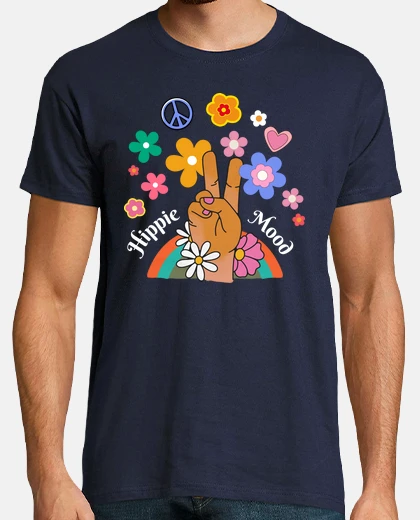 T-shirt hippie mood good mood t-shirt