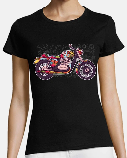 Tee-shirt hippie moto années 70 peace and love