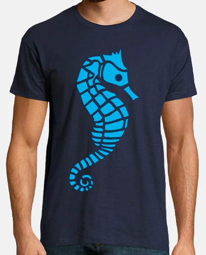 Tee-shirt Hippocampe bleu
