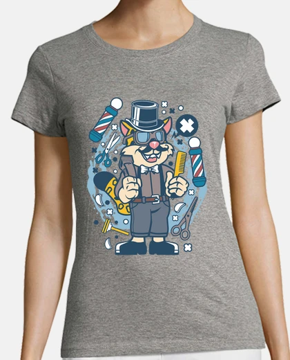 Playera Hipster Barber Leopard