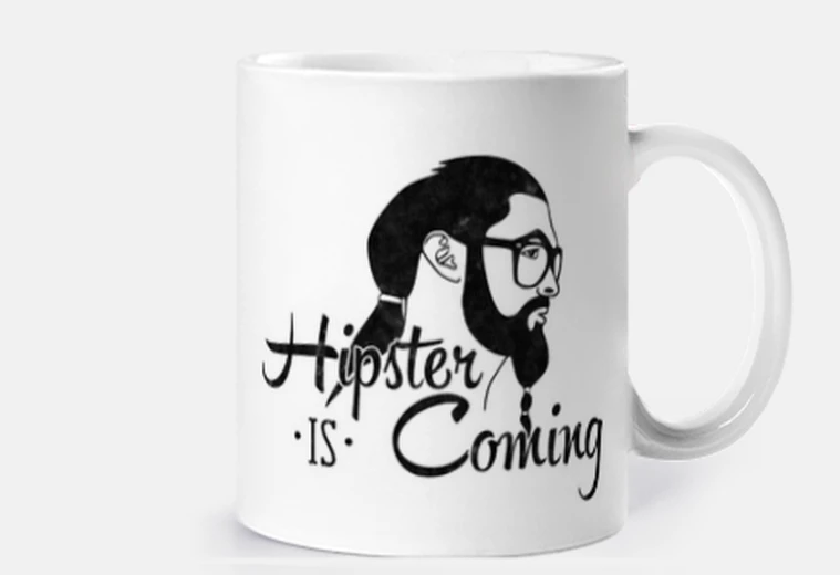 Cup hipster is coming