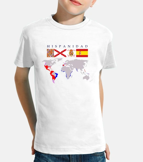 Kids hispanic origin with map