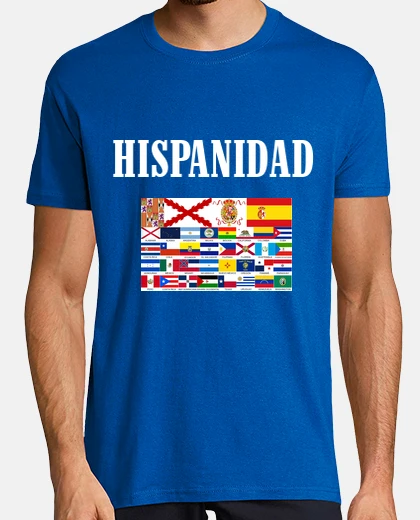 T-shirt hispanidad nazioni e provenienza