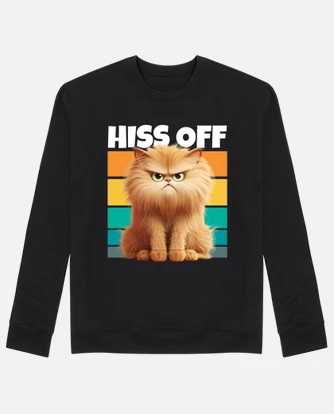 Hiss Off Grumpy Cat Meme Fluffy Kitten