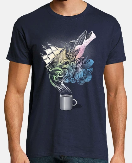 Tee-shirt histoires au café