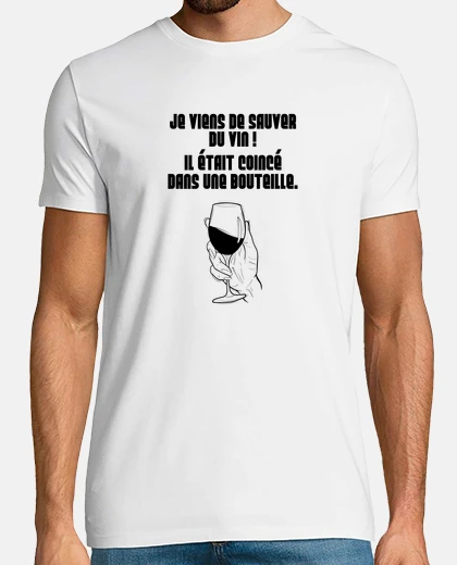 T-shirt Ho appena risparmiato un po39 di vino