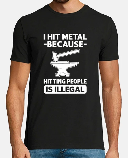 T-shirt ho colpito il metal perché colpire le p