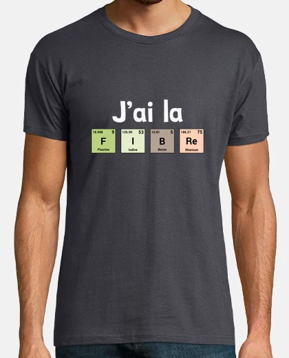 T-shirt ho fibra - elementi periodici