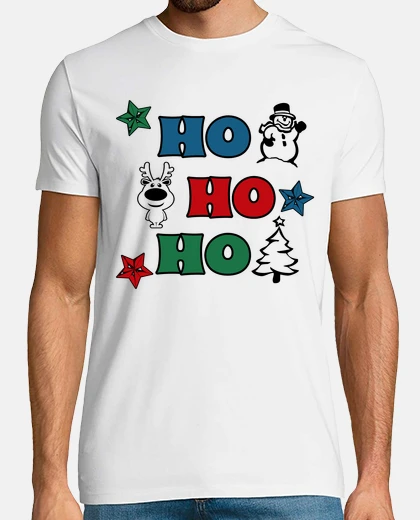 Playera ho ho ho christmas design