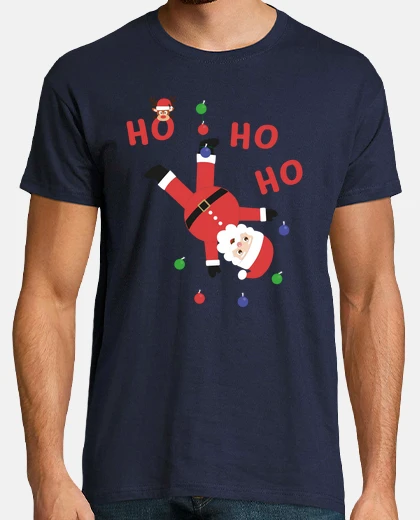 Playera HO HO HO Santa Claus camiseta Navidad