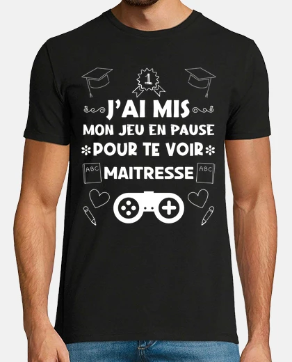 T-shirt ho messo il gioco in pausa per vederti padrona