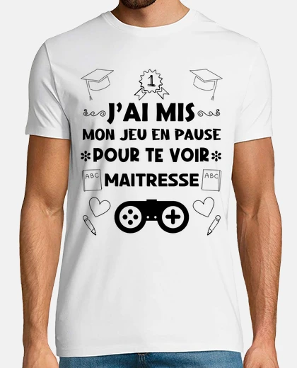 T-shirt ho messo il gioco in pausa per vederti padrona