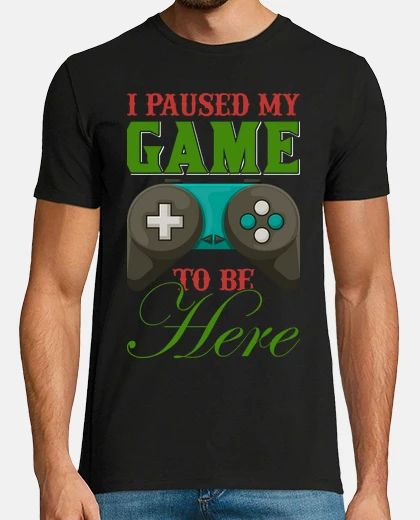 T-shirt ho messo in pausa il mio gioco per esse