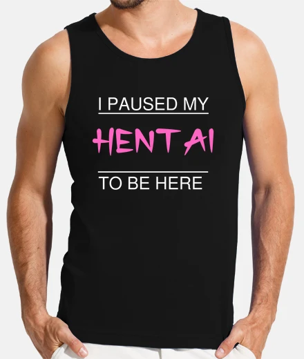 T-shirt ho messo in pausa il mio hentai - anime