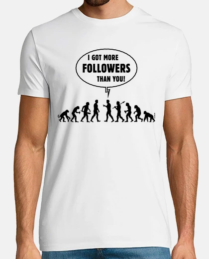 T-shirt ho più follower di te - nero