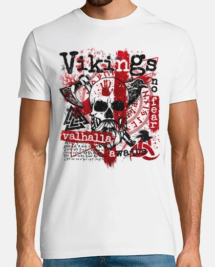 T-shirt Ho visto il king  valh all un attende