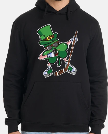 Sudadera hockey divertido día de san patricio