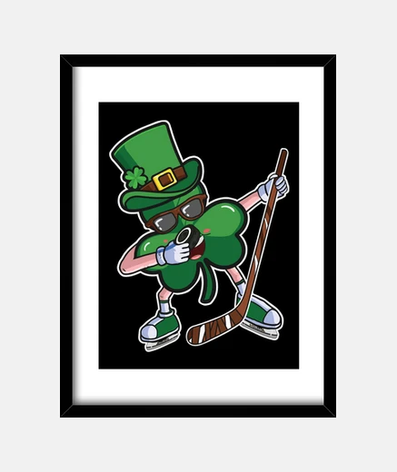 Cadre hockey drôle saint patrick