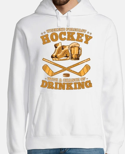 Sudadera hockey hielo y cerveza deporte