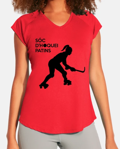 Camiseta Hockey Patines Fem negro