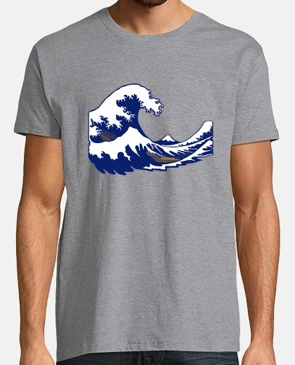 T-shirt hokusai print fuji wave wave