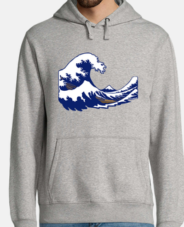 hokusai estampar la ola de fuji de onda
