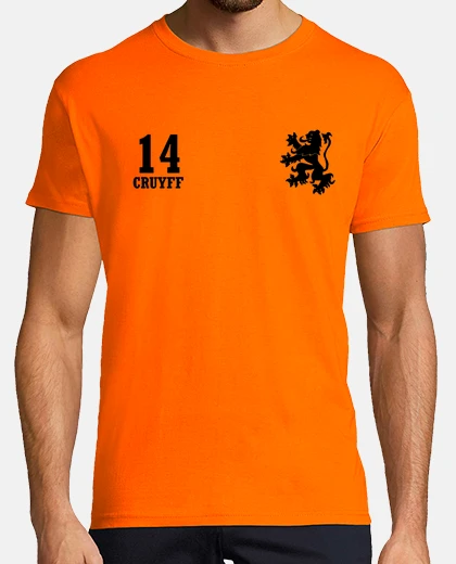 Camiseta Holanda fútbol retro - 14 Cruyff - naranja