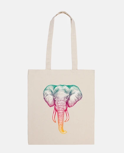 Bag holographic elephant bag