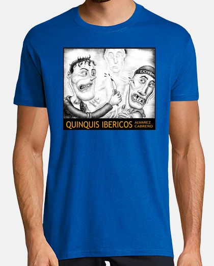 Camiseta Hombre, azul royal, quinquis
