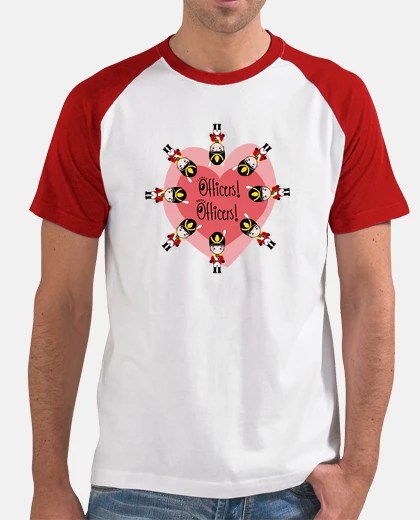Hombre, estilo béisbol, blanca y roja