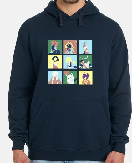Sudadera Hombre, jersey con capucha, azul marino