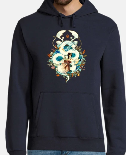 Sudadera Hombre, jersey con capucha, azul marino