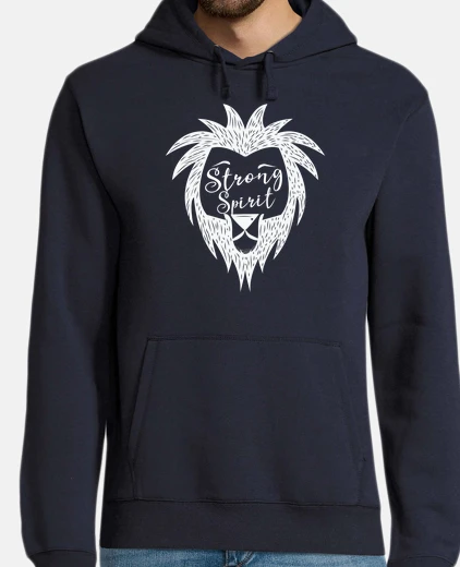 Sudadera Hombre, jersey con capucha, azul marino