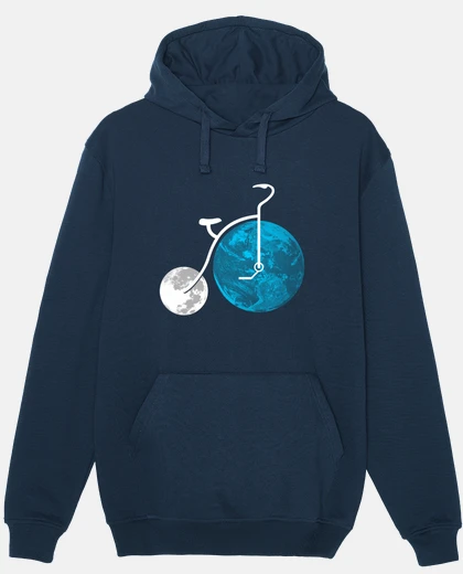 Sudadera Hombre, jersey con capucha, azul marino